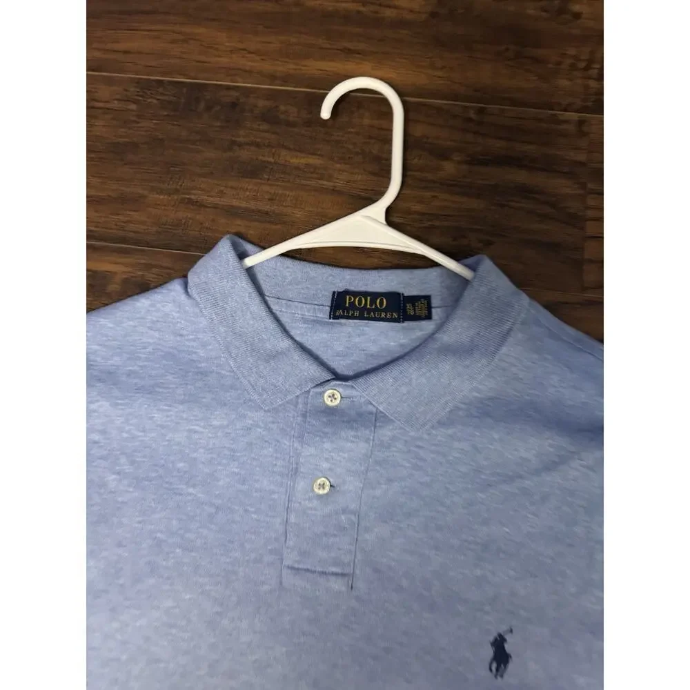 POLO by RALPH LAUREN Polo Blue Shirt Mens Pony Logo Golf Sz:XL